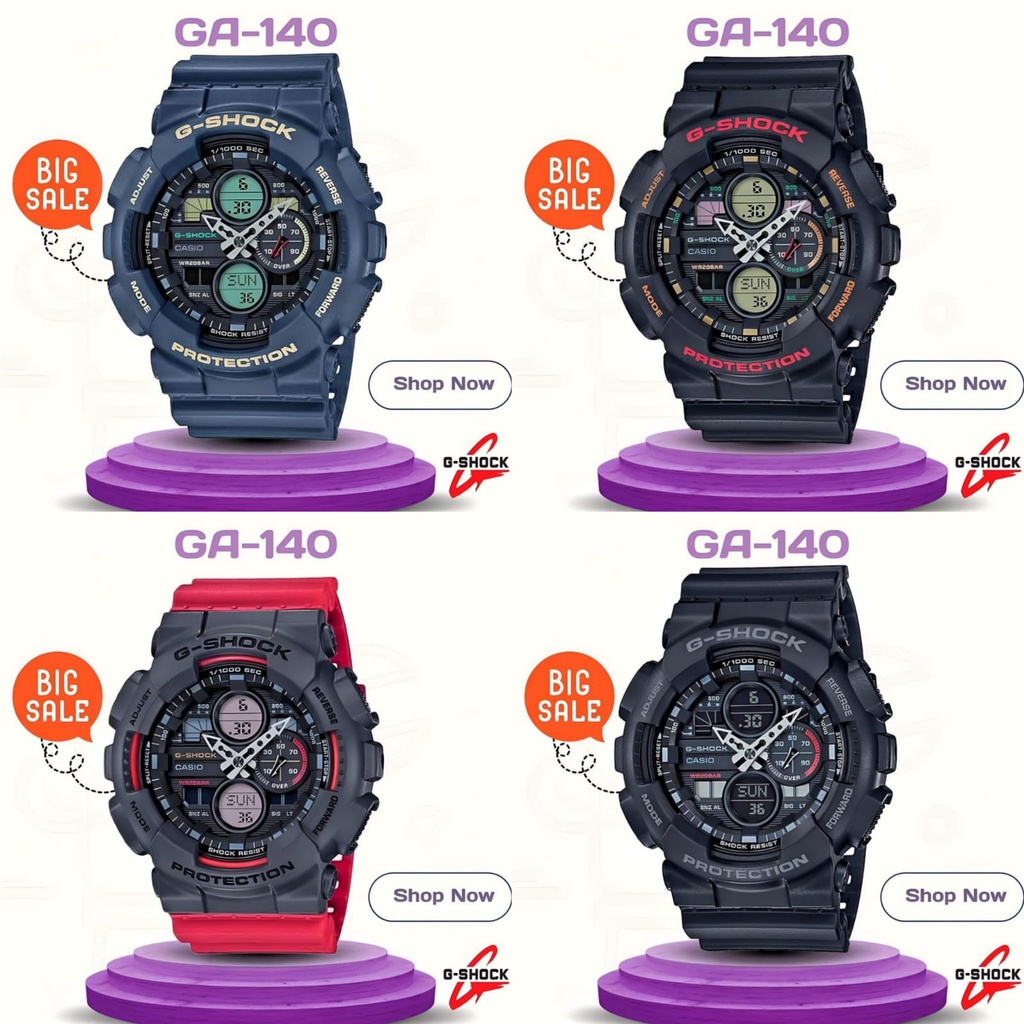 Jam Tangan G-Shock Men GA-140 Analog Digital / GShock GA140