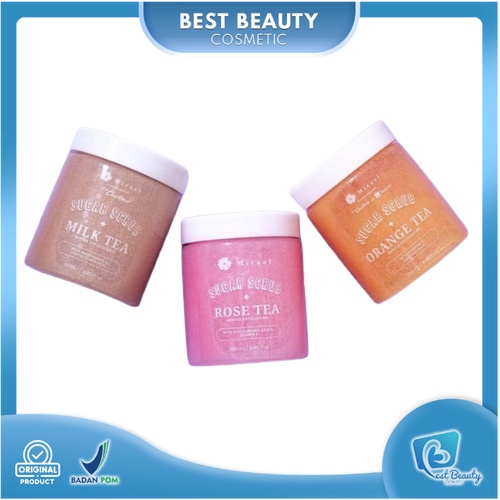 ★ BB ★ Mirael Sugar Scrub 250ml + 50ml | Deep&amp;Gentle Moist - Rosetea - Jasmine Tea 300gr