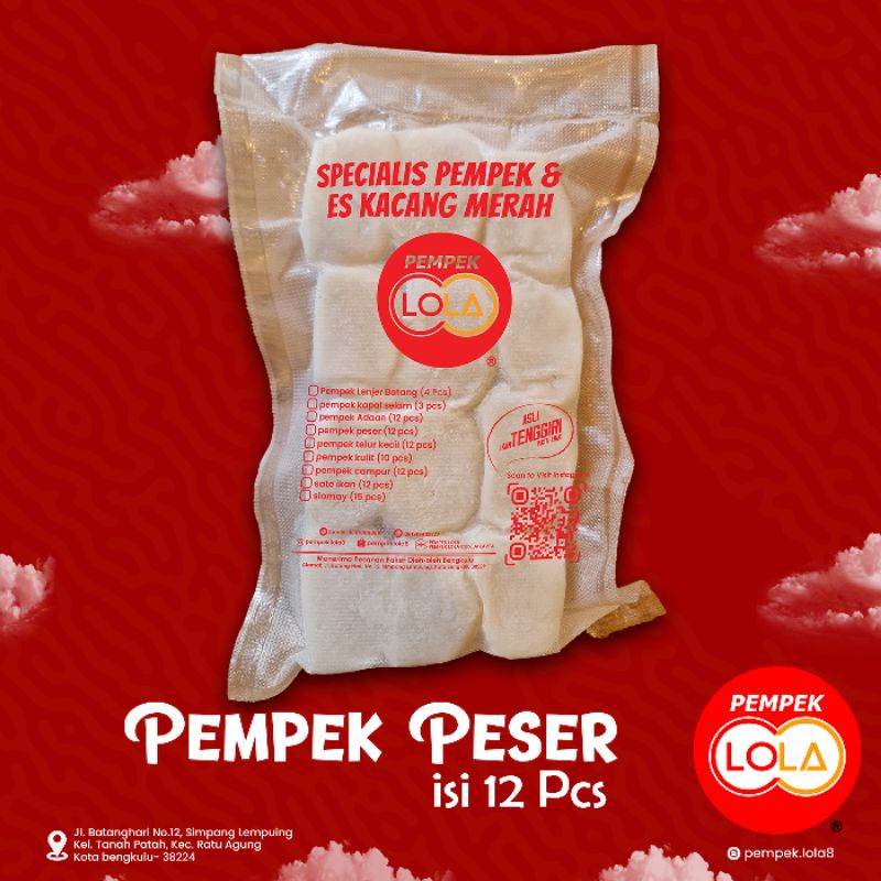 

Pempek LOLA - Paket Peser isi 12pcs - Asli Ikan Tenggiri - Bengkulu (HALAL)