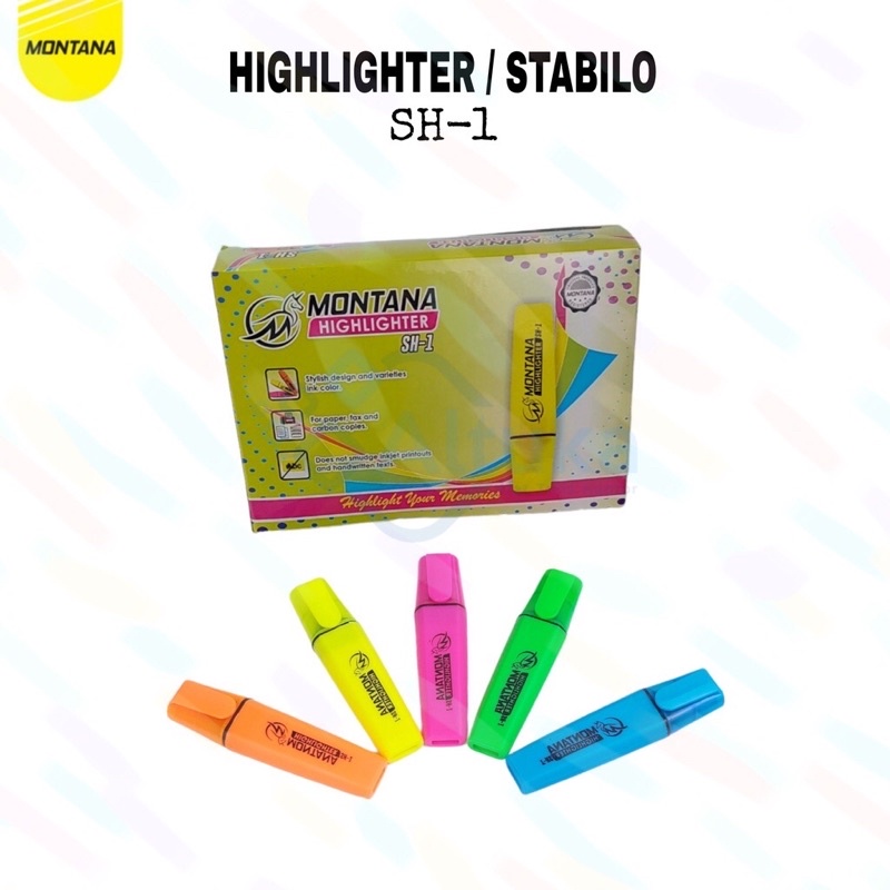 

12 Pcs!!! STABILO PENANDA BERWARNA MONTANA SH-1