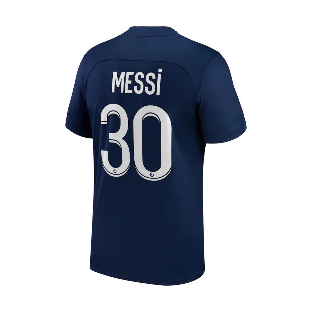 Kaos sepak bola pria jersey football klub baju atasan dewasa t-shirt seragam outfit club olahraga kostum futsal pakaian sports apparel psg messi navy