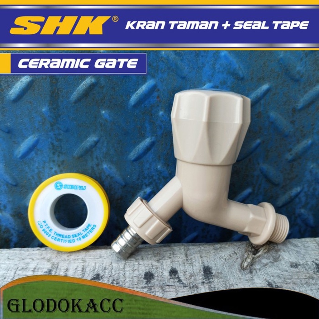 Kran Keran Air Taman Belimbing PVC SHK 1/2 &quot; (RANDOM COLOR) + BONUS SEALTAPE