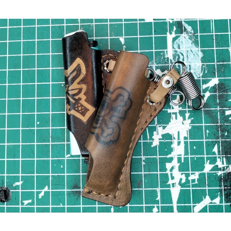 sarung korek api kulit asli