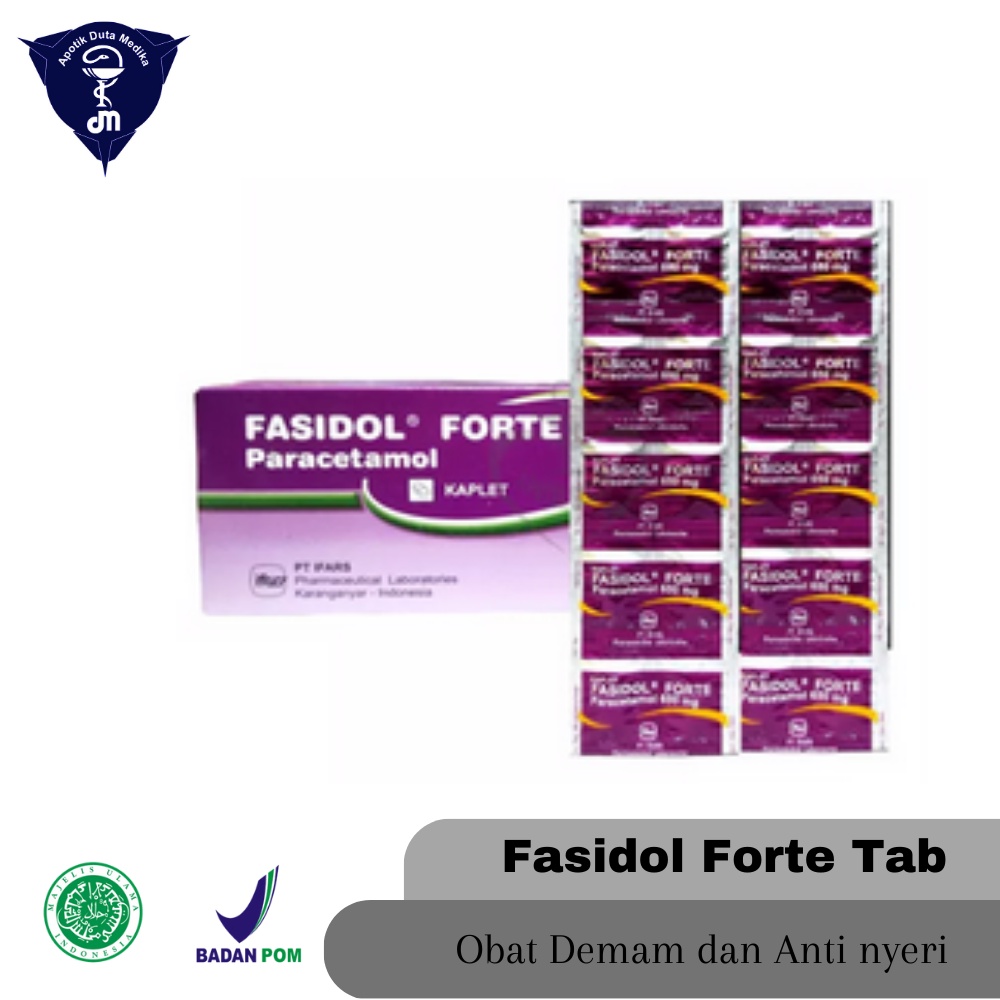 FASIDOL FORTE 10 TABLET - OBAT DEMAM DEWASA/NYERI KEPALA DEWASA/NYERI GIGI DEWASA