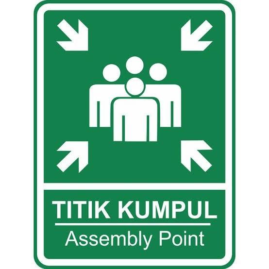 

Rambu Titik Kumpul Ukuran 40X60 Cm (Glow In The Dark/Posfor)