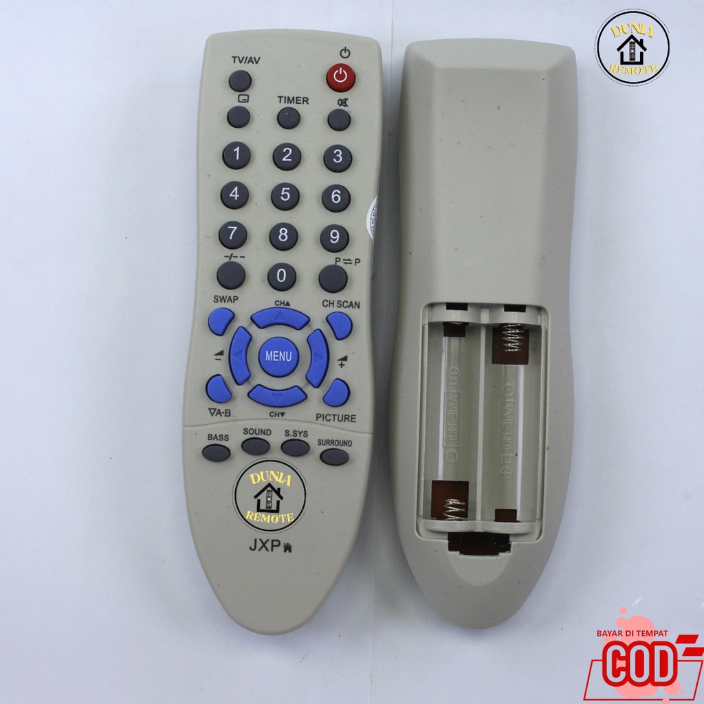 Remote TV Tabung Sanyo FUJITEC JXP tanpa setting