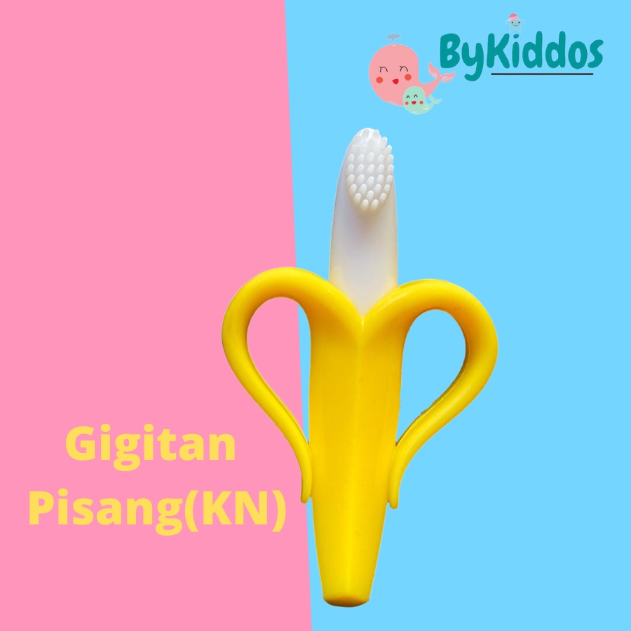 ByKiddos - Gigitan Bayi Bentuk Pisang / Sikat Gigi Bayi Murah Empuk Best Seller