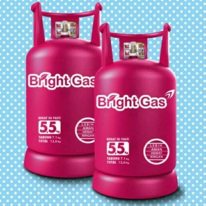 TABUNG GAS BRIGHT GAS 5,5KG + isi