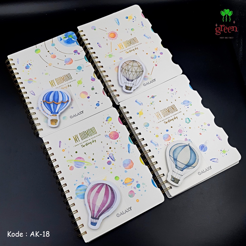 

Notebook ring index Notebook ring A5 Notebook index A5 Buku spiral Notebook spiral AK-18