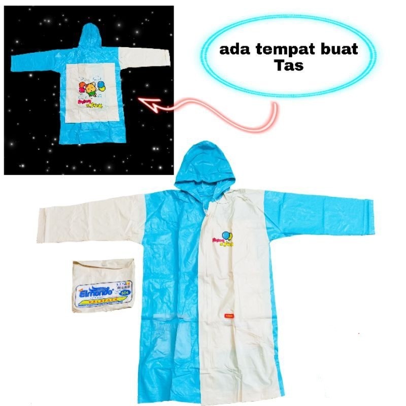 JOPE UMBRELLA - Termurah Jas Hujan Remaja Poncho Elmondo 604 Backpack