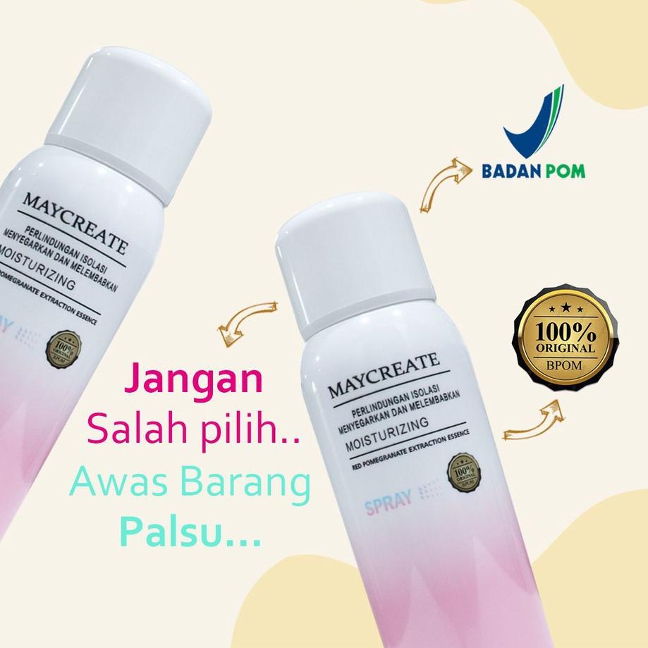 kodeG1s6R (BPOM) MAYCREATE SPRAY ORIGINAL 150 ML / MAYCREATE INSTAN SKIN WHITENING / MAYCREATEINDONE