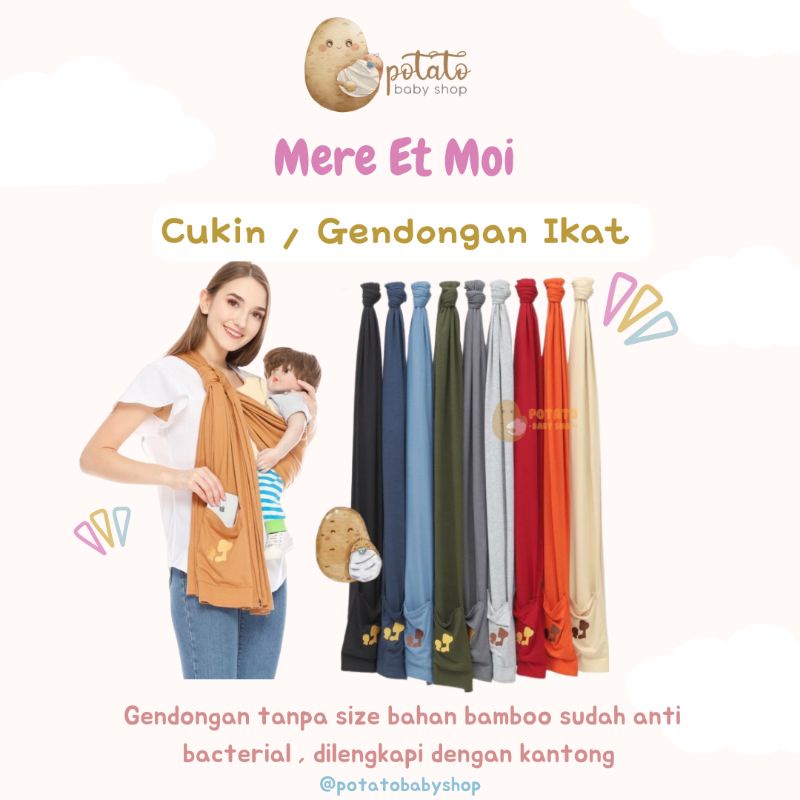 Mere Et Moi Cukin Bamboo Modern - Kain Selendang Ikat Mereetmoi