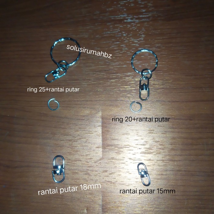 perpcs gantungan ring rotary rantai putar kait kunci key bulat O - r ptr 15mm sj