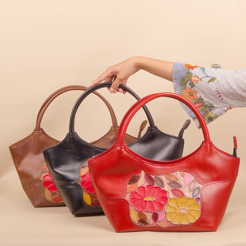 LECARI SEKARTANJUNG HANDBAG PATCHWORK LEATHER