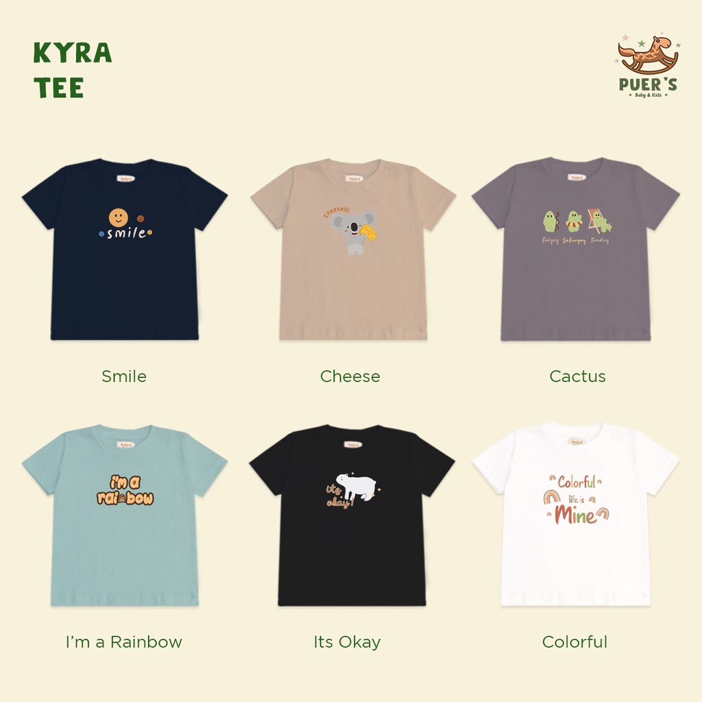 KAOS BAYI DAN ANAK PUER'S KYRA (KAOS ANAK MOTIF)