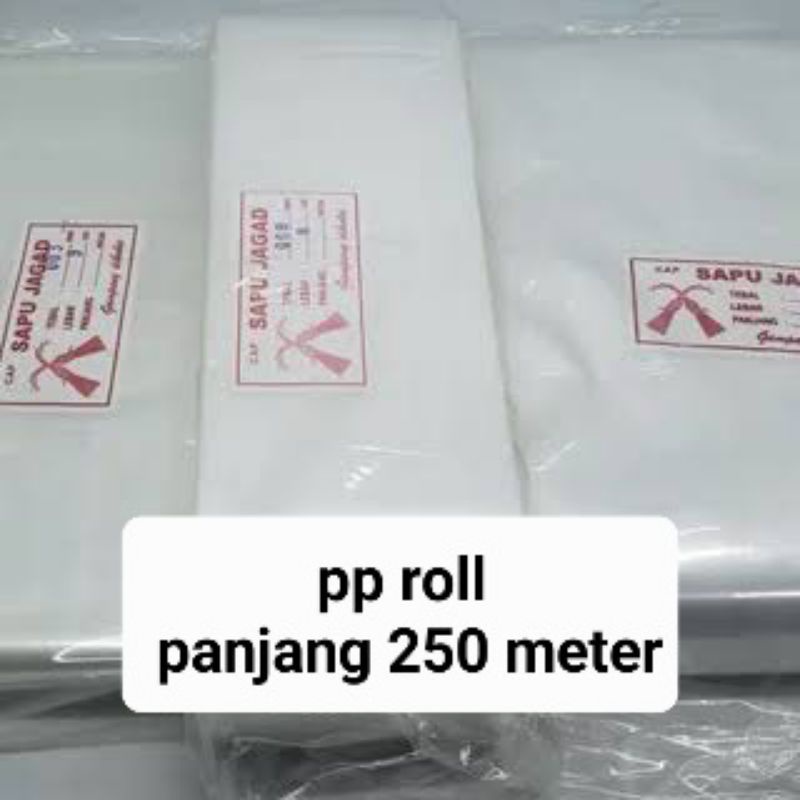 

PLASTIK PP ROLL LEBAR 18,19,20 CM TEBAL 03