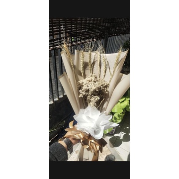 BUCKET BUNGA KERING, ASLI ( HIDUP ), PALSU SURABAYA