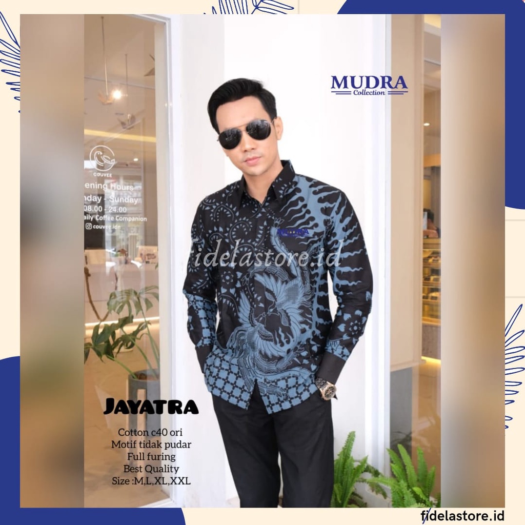 Batik Mudra Collection / Kemeja Batik Pria Lengan Panjang Jayatra