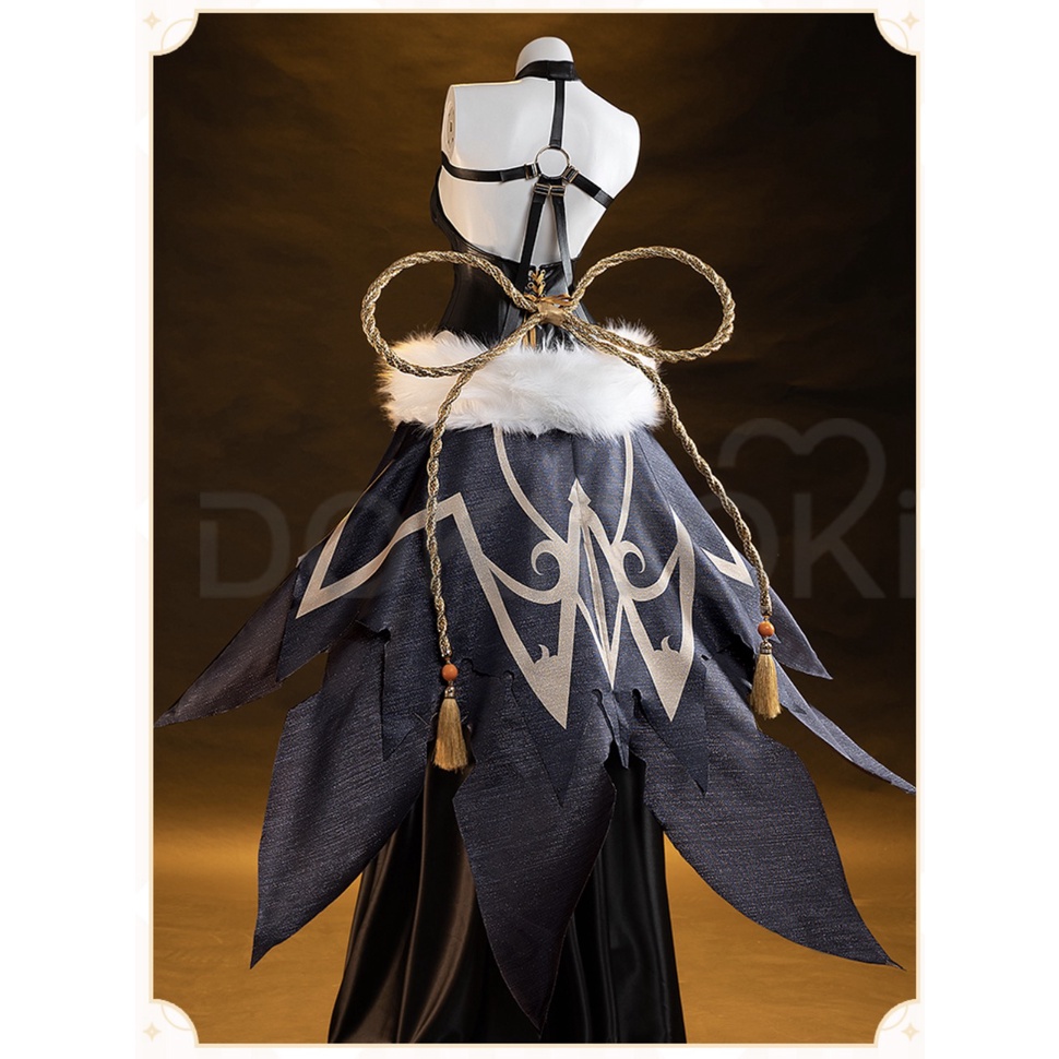 Game Genshin Impact Ganyu Doujin Cosplay Costume Ganyu Black Costume