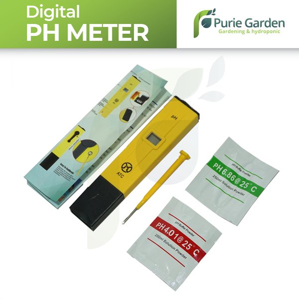 Alat Ukur PH Meter Digital + PH Buffer PG SBY