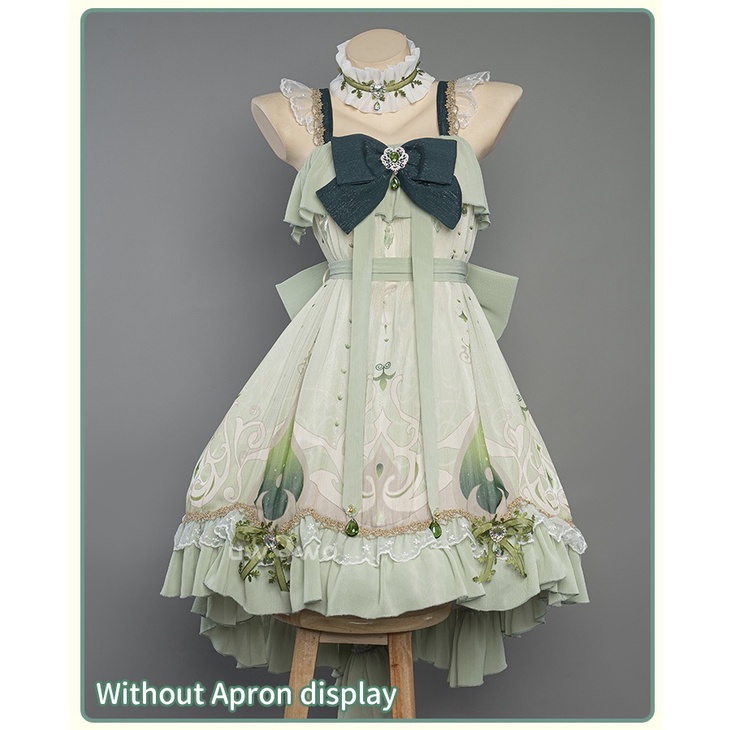 UWOWO Game Genshin Impact Fanart Cosplay Nahida Maid Ver Cosplay Costume Maid Dress Nahida Cosplay Outfits