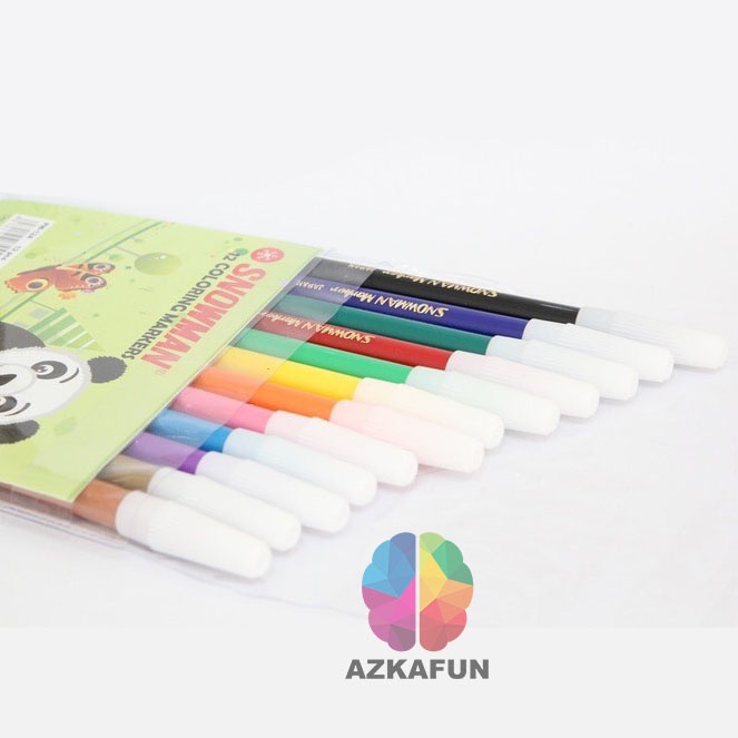 Spidol Snowman 12 warna PW-12A - coloring markers