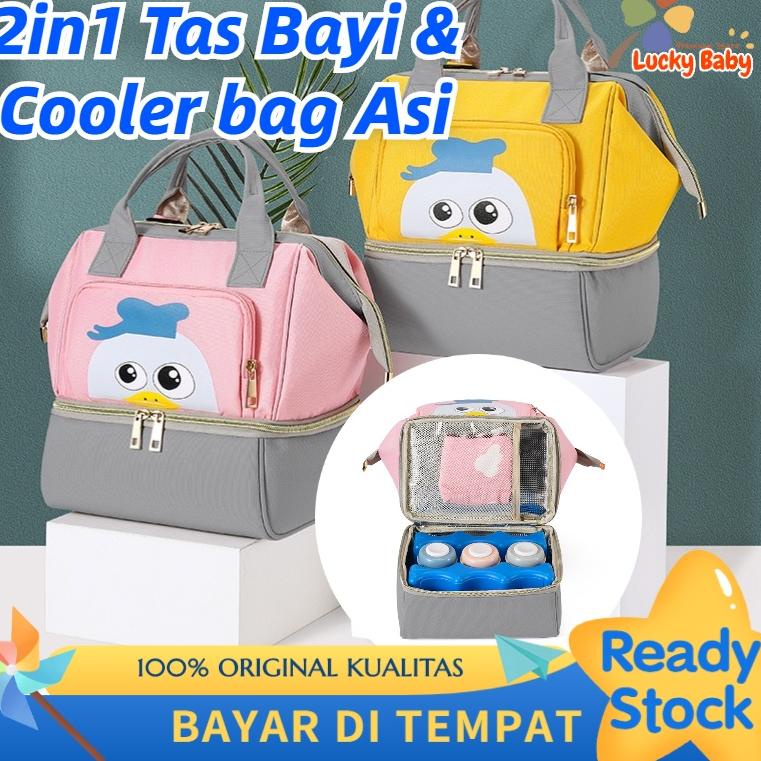 MH.15Ja23ᵀ ▪ 2in1 Fashion Cooler Bag Asi / Multifungsi Tas Asi Cooler Bag Dan Tas Bayi / Diaper Bag 
