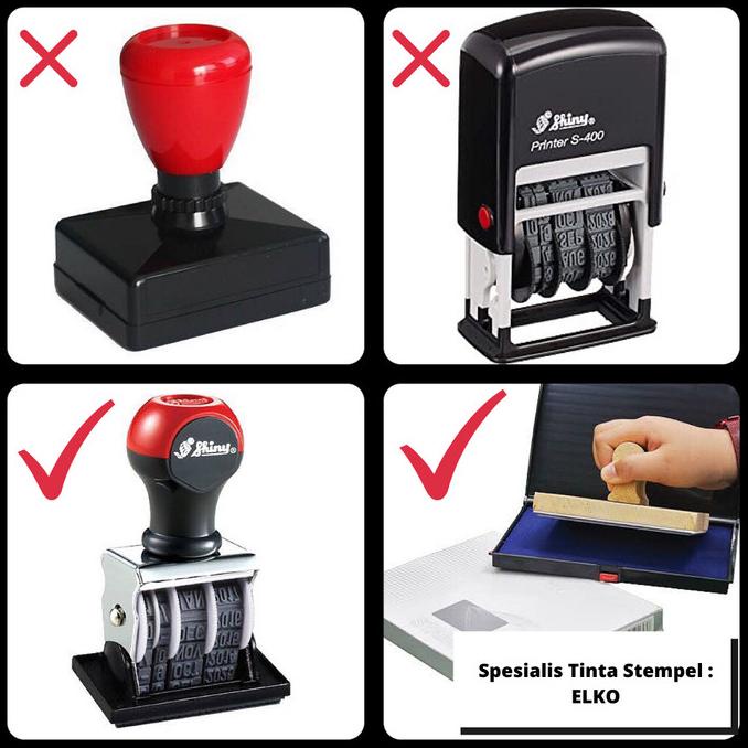 

Tinta Stempel Permanen Plastik Expired Date Warna HITAM - ELKO 100 ML