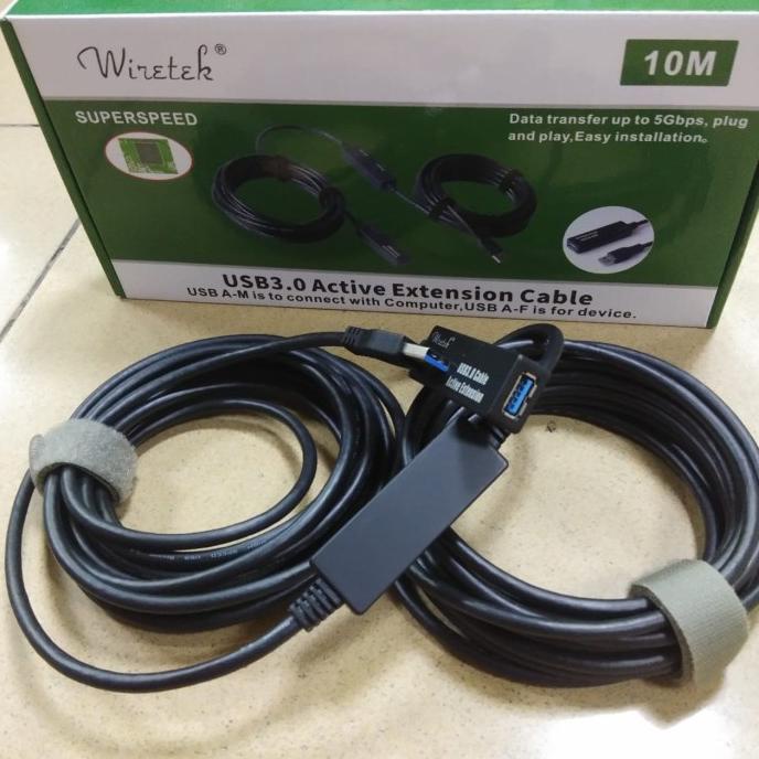 Wiretek Kabel USB 3.0 Extension 10Meter Aktif