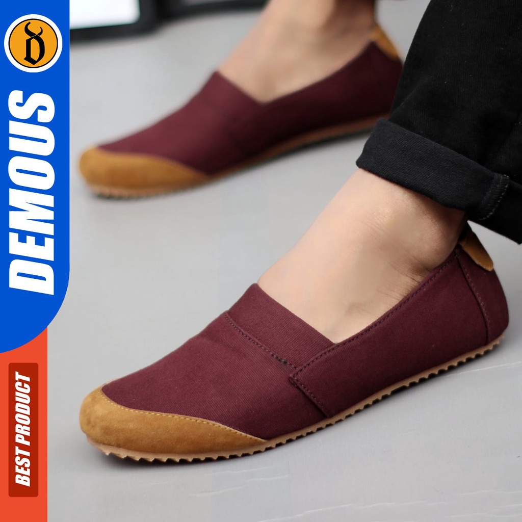 DEMOUS Harden - Sepatu Slip On Casual Slop Pria