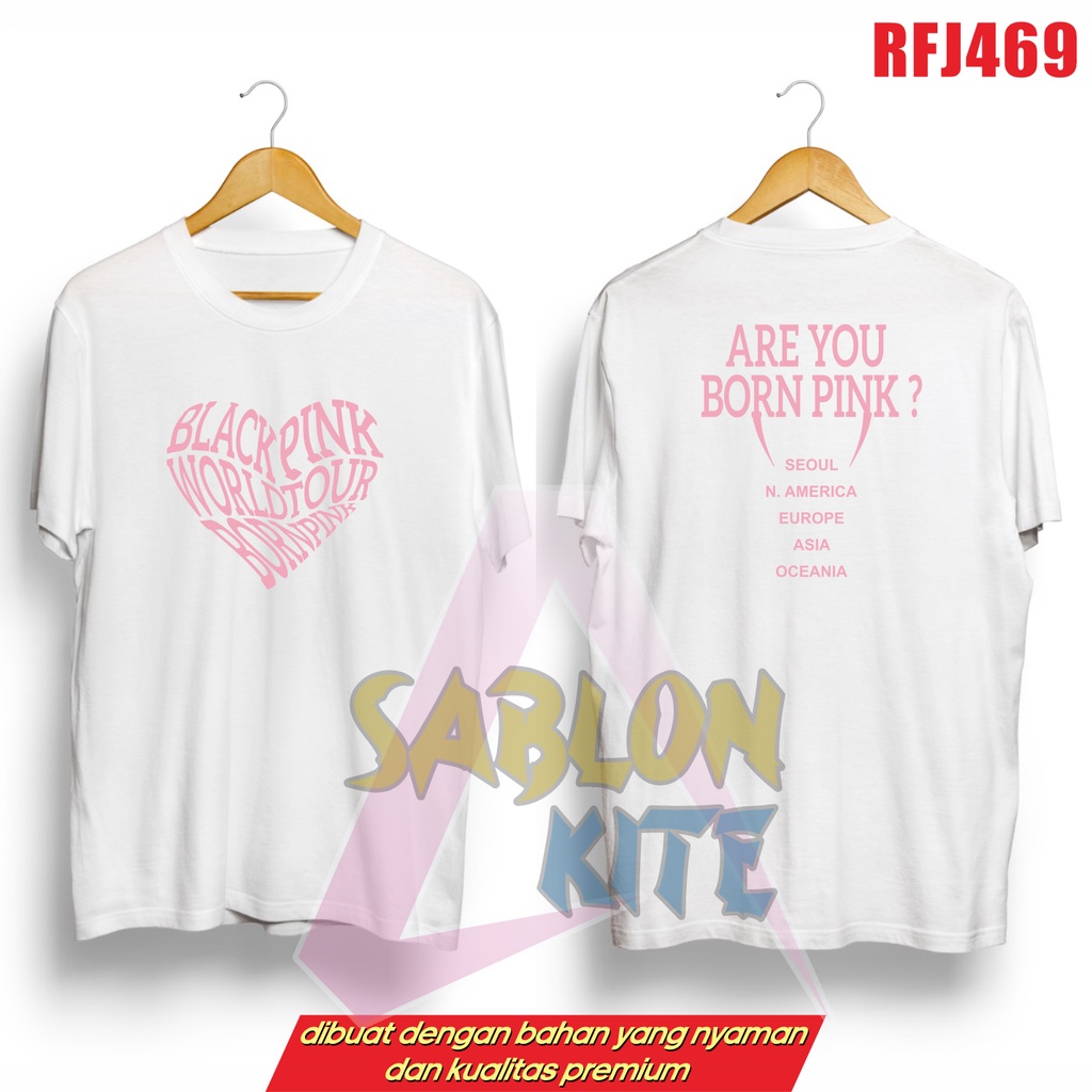 Kaos Kpop Born pink world tour bangkok rose RFJ469