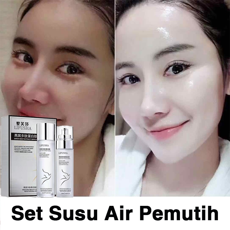 【Kombinasi 2 botol】air toner Melembabkan Lotion memutihkan wajah  Brightening Treatment Package Pore Minimizer 100ml+120ml