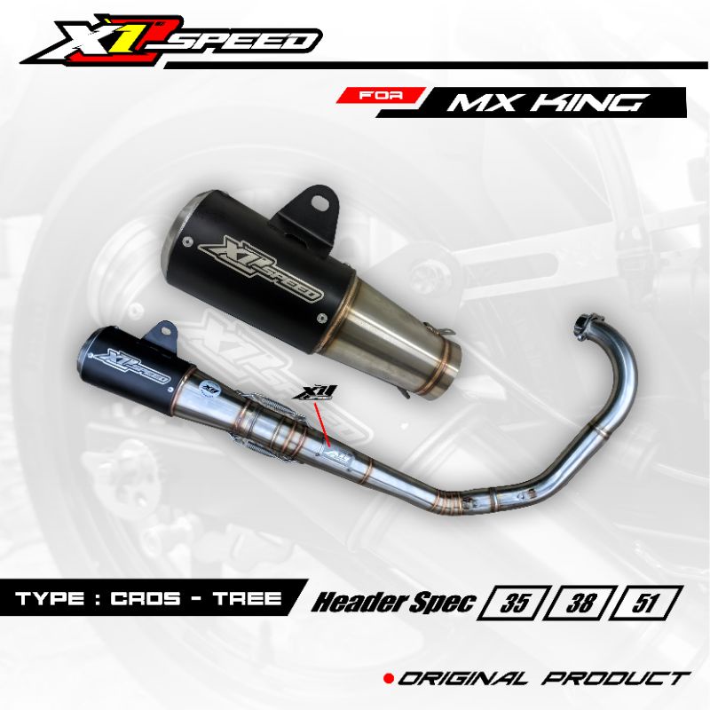 Knalpot Racing MX KING Type Road Race Original X1 SPEED