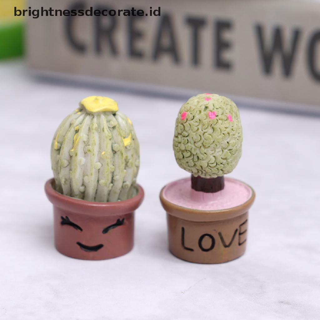 [Birth] 5pcs Miniatur Dalam Pot Untuk Dekorasi Furniture Rumah Boneka Home [ID]