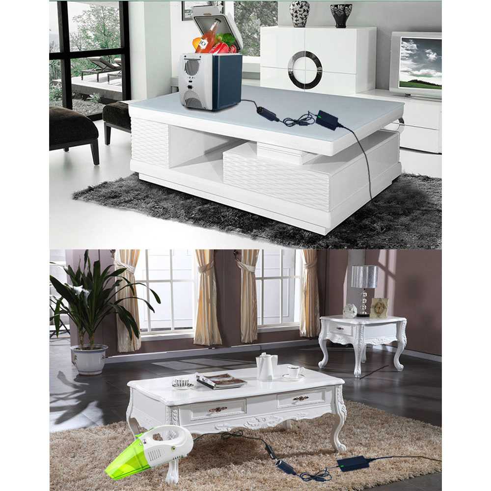 Adaptor Converter AC to DC 12V 10A 120W Colokan Cigarette Vacuum Cleaner Mobil