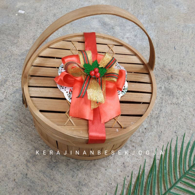 

( NATAL 2022 ) PARSEL BULAT BERTUTUP FREE PITA PERSIS hampers natal hantaran natal GROSIR