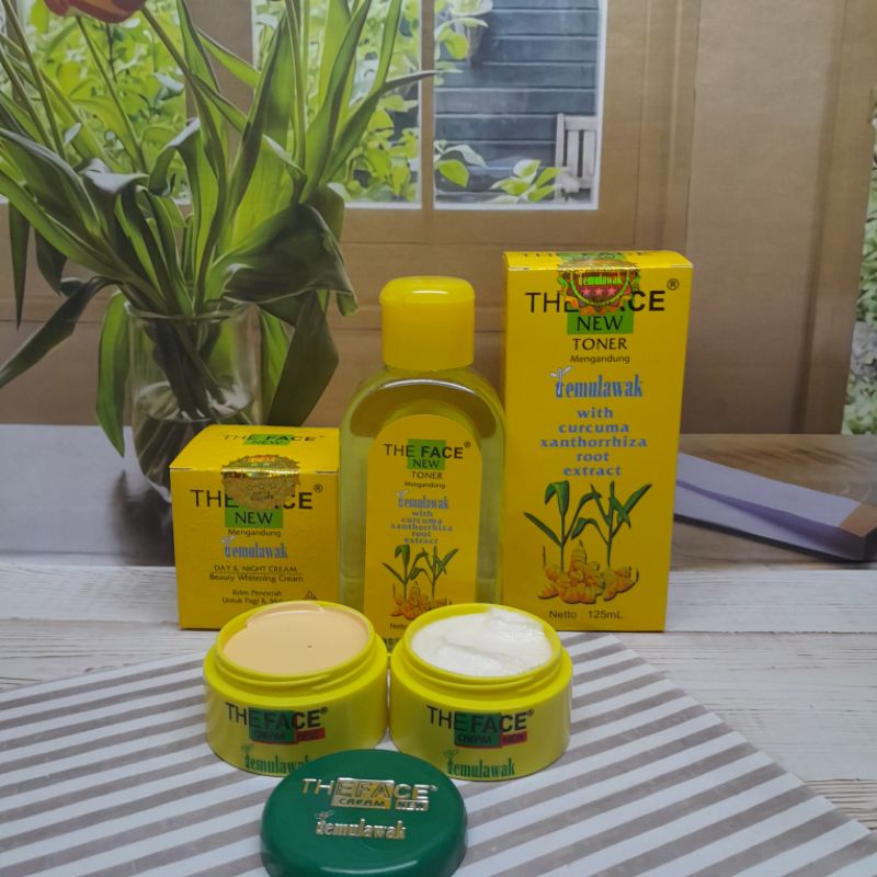 Paket Cream Temulawak The Face 3in1 / Temulawak The Face [cream+toner]