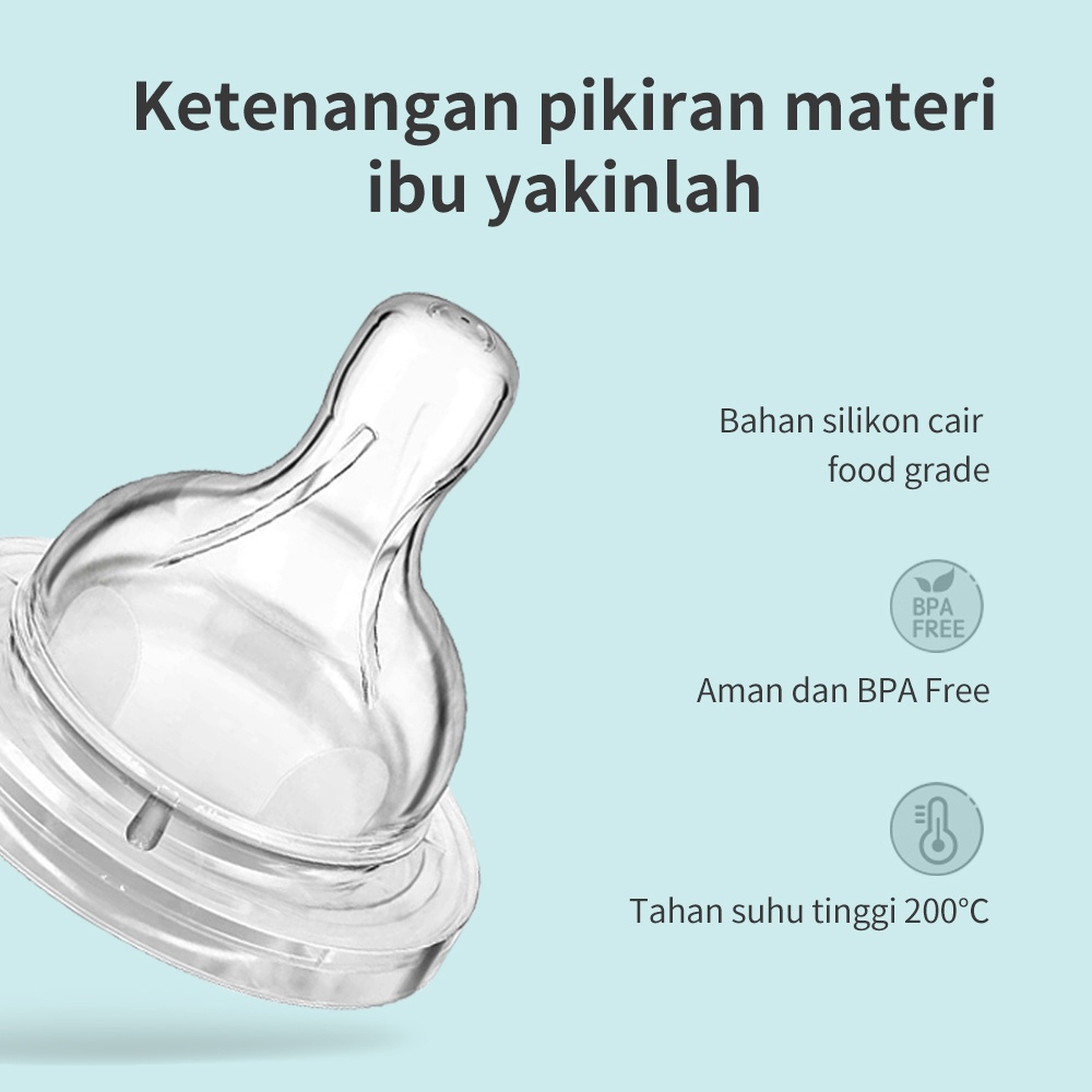 SweetyBayi Dot bayi silikon nipple bayi wide neck anti kolik