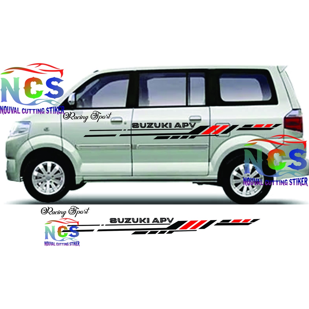 CUTTING STIKER MOBIL APV TERBARU NEW Stiker mobil suzuki apv cutting stiker variasi striping apv gra