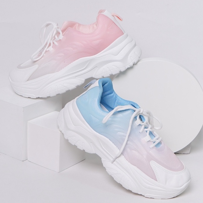 SARASARA YUK - Dunkenstock QUEEN Sepatu Wanita Sneakers Tinggi 6cm Size 36 - 40 Bahan Canvas Rubber Premium Karet Tidak Licin Sneaker Sport Belleza Casual Warna Putih Pink Polos 5cm Kekinian Korea Style Korea Terbaru Shoes  Original Mall Official Store 1