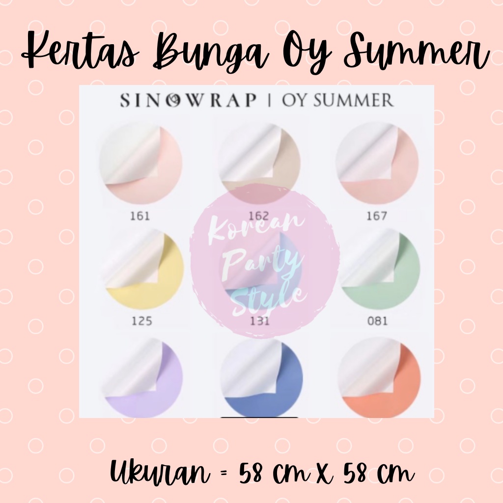 

(5 Lembar) KOREAN KERTAS BUNGA DOUBLE COLOR WHITE FLOWER WRAPPING GROSIR FLOWER WRAP BUKET