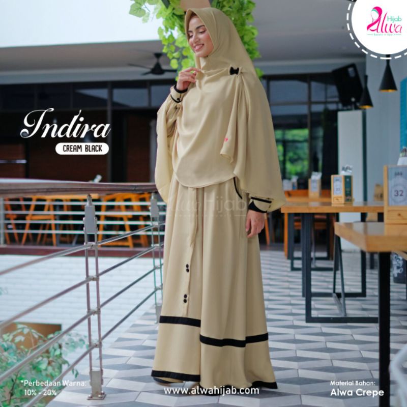 L | gamis INDIRA Gamis Set Hijab