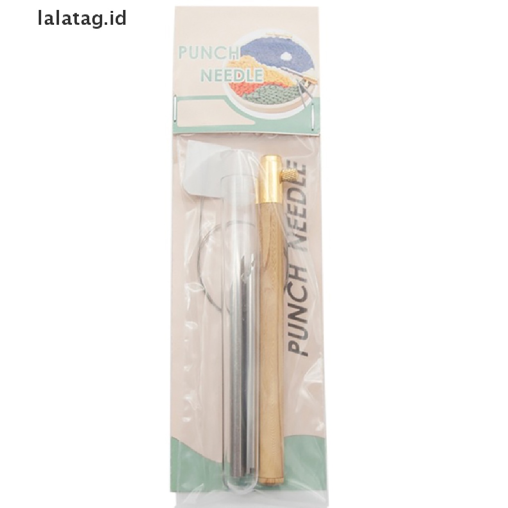 [lalatag] Handle Punch Poke Bordir Pen Wire Guide Alat Tenun Jahit [ID]