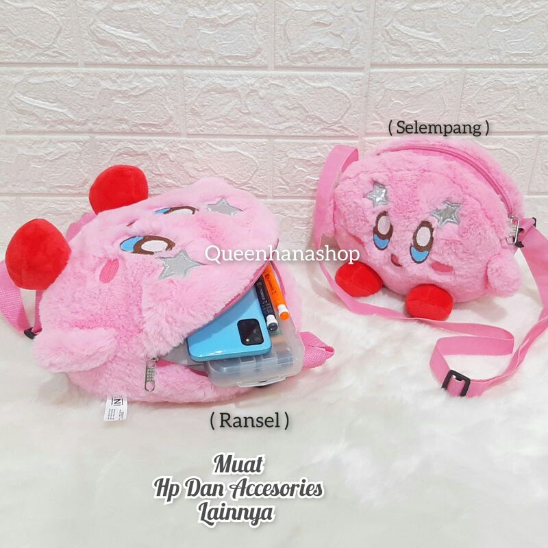 Tas Selempang Kirby Tas Boneka Anak Cewe Kirby Game