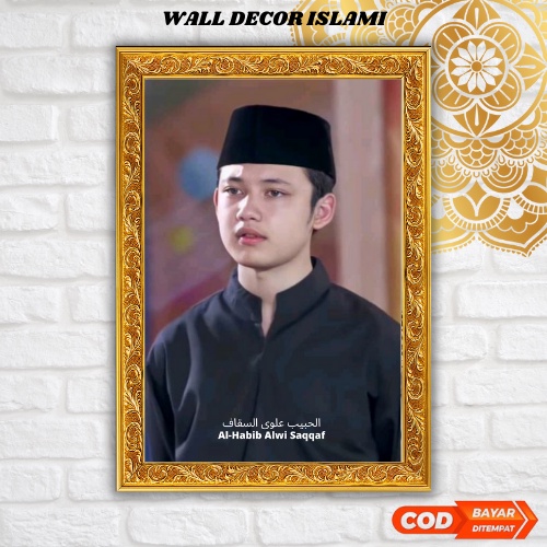 Habib Alwi Assegaf foto poster papan MDF 20x30cm - wall decor - hiasan dinding - Syafa Store Decor