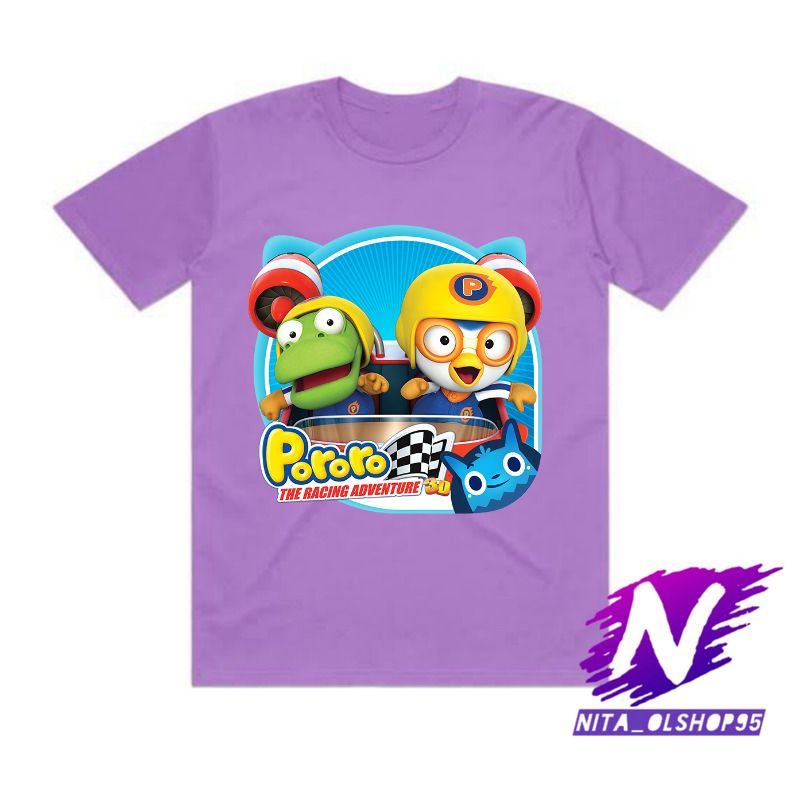 kaos anak pororo racing adventure