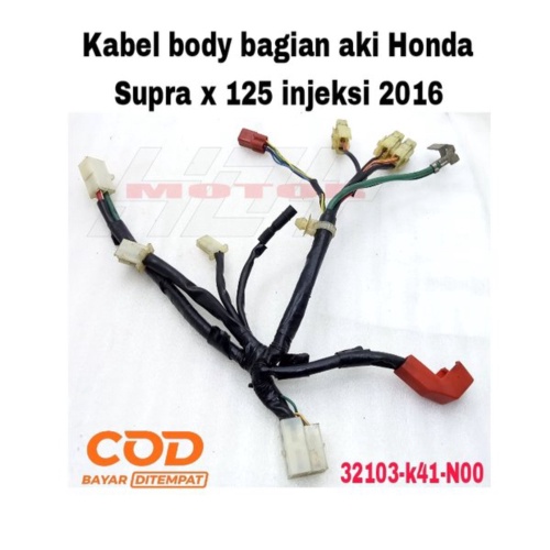 Promo Kabel body bodi bagian aki Honda Supra x 125 injeksi 2016 Berkualitas