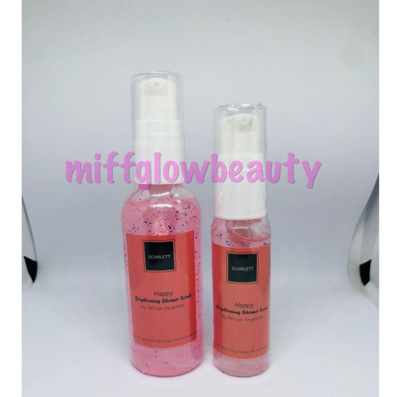 Scarlett body shower mini 30ml 60ml scarlett mini series scarlett coffe charming happy jolly cucumber pomegrante original