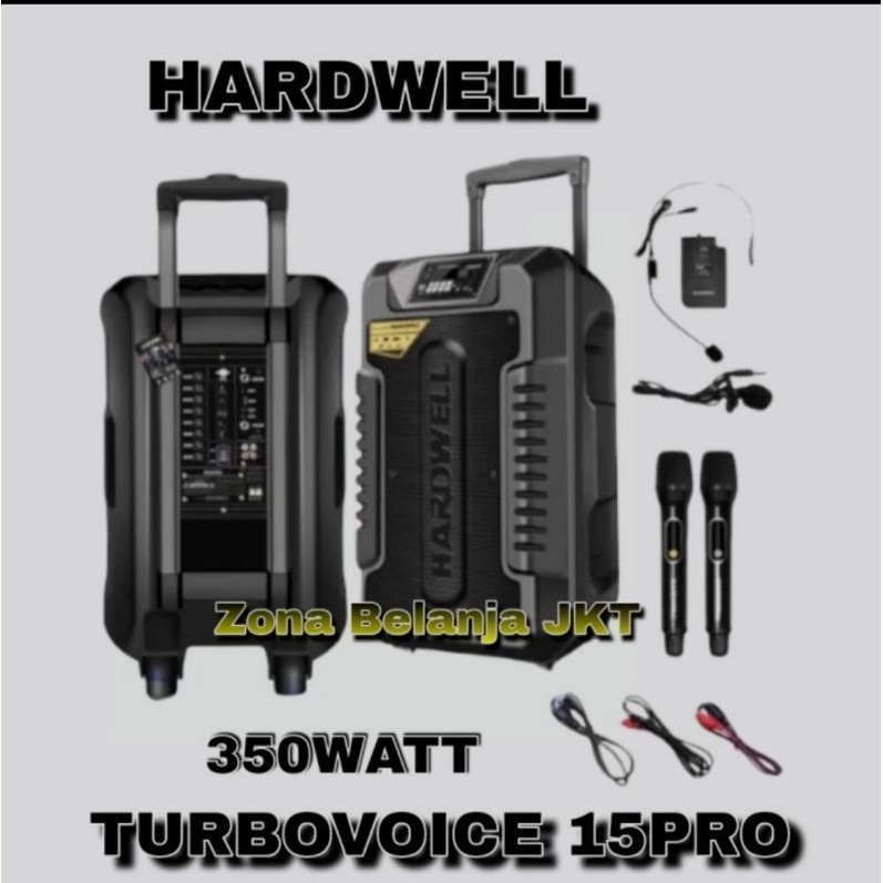 SPEAKER PORTABLE 15 INCH HARDWELL TURBOVOICE 15PRO ORIGINAL