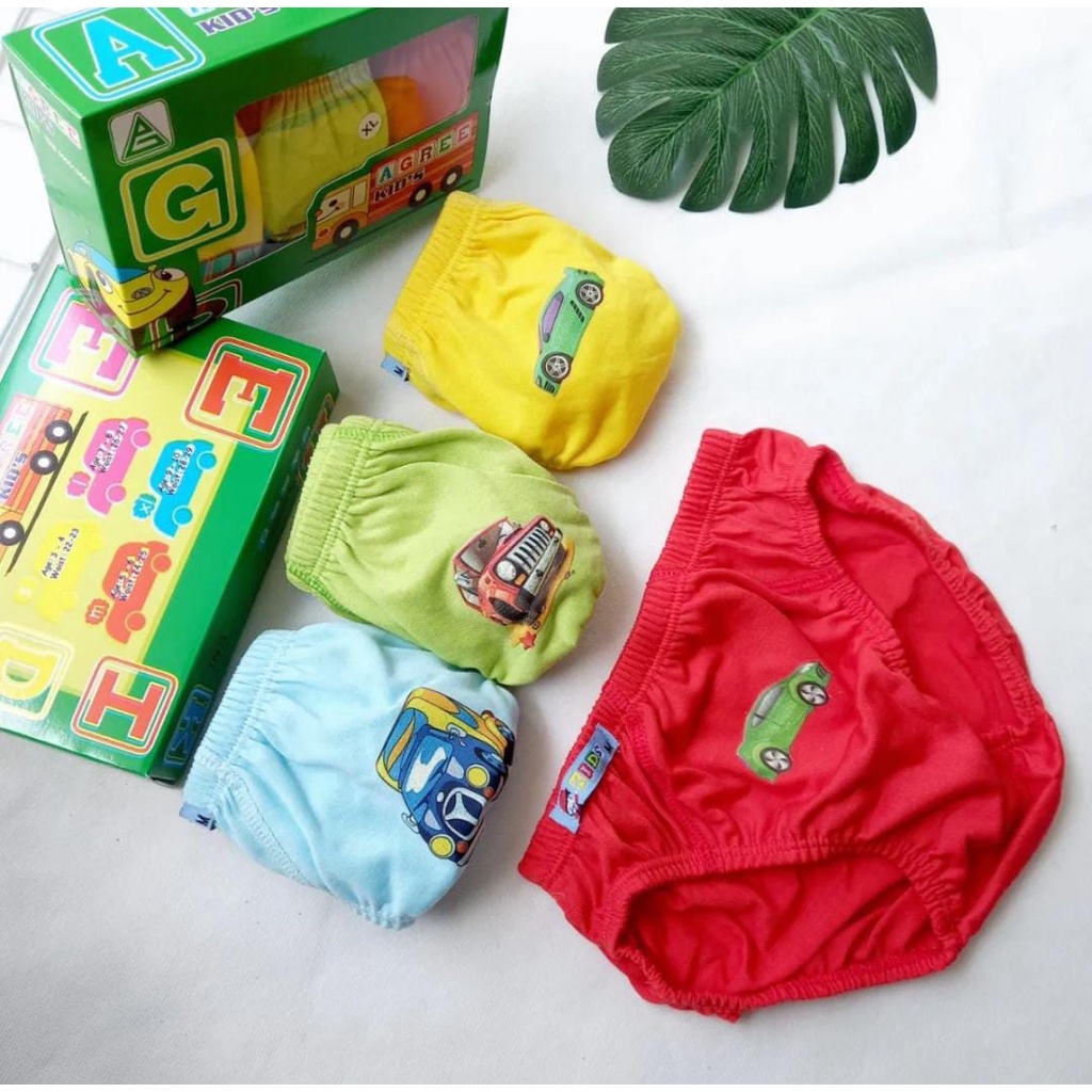 Celana Dalam Anak Laki-Laki / CD Cowok Agree Kids Art. AK 020 | Harga  3 Pcs